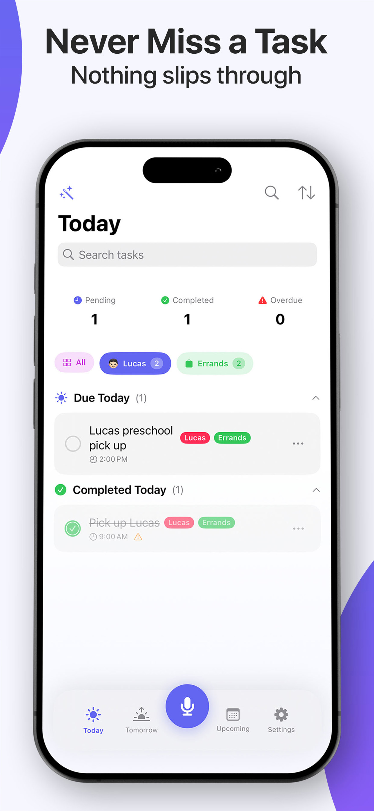 TomorrowVoice Calendar view